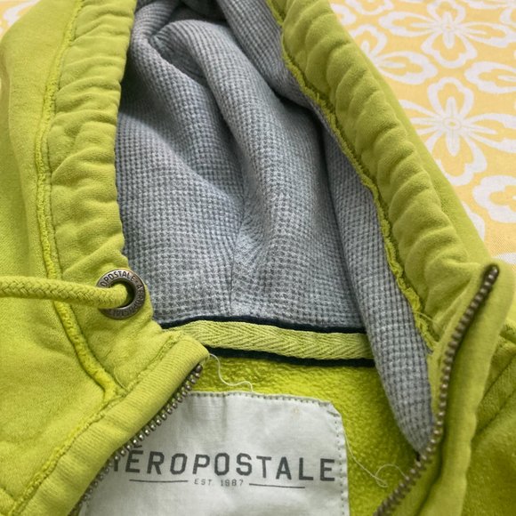 Aeropostale green hoodie sweatshirt  - size M - Picture 3 of 7